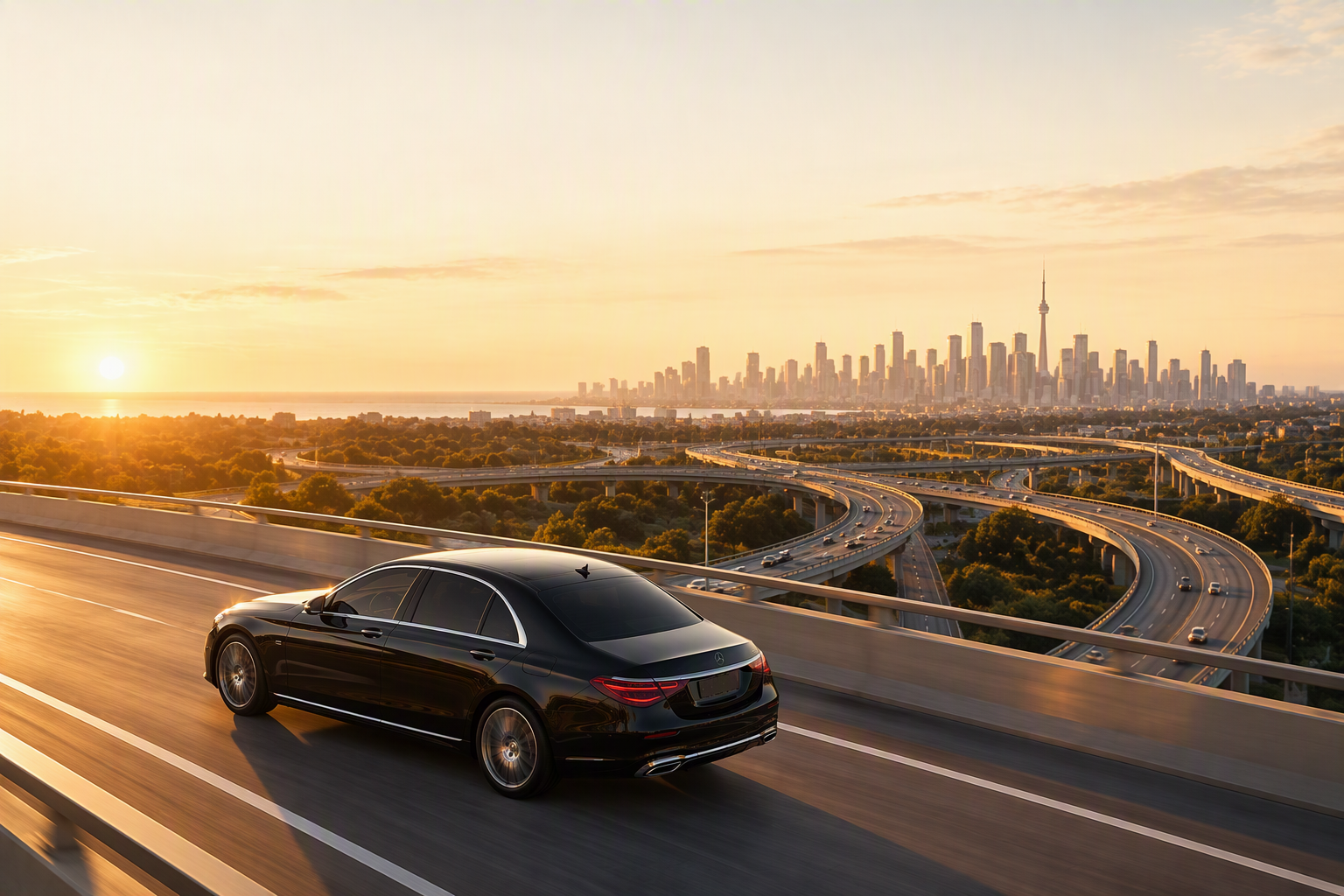 Black Drive Pearson airport transfer by city coverage across the GTA
